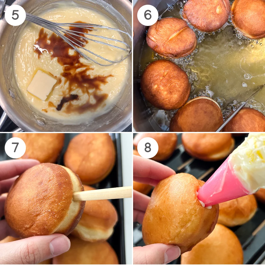 how to make boston cream donuts