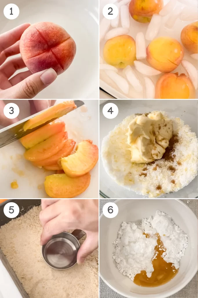 how to make peach crumble