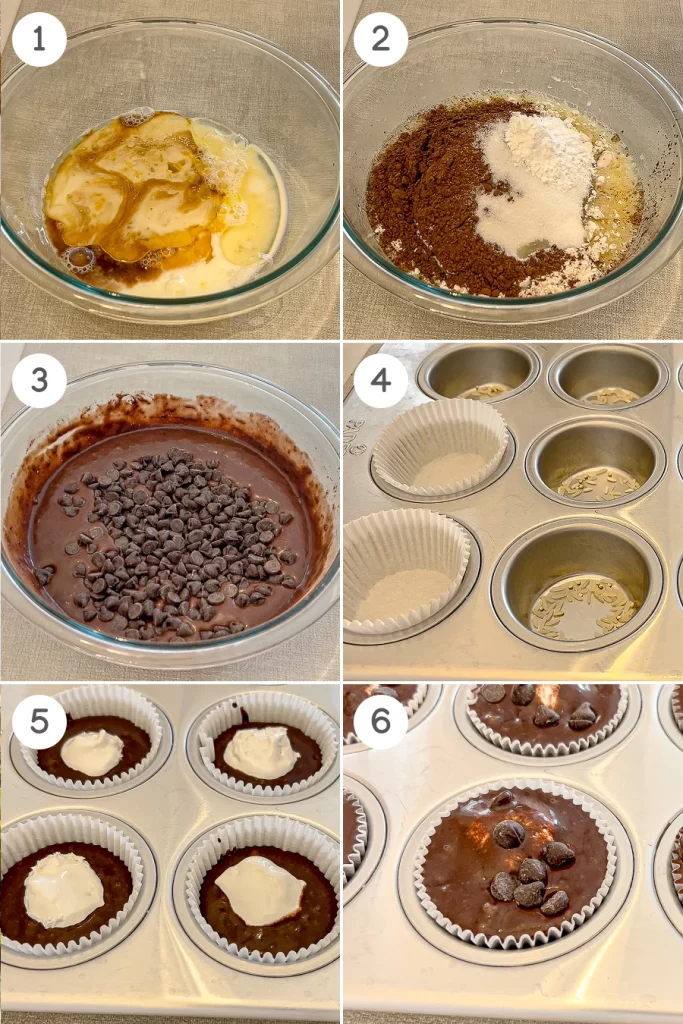 how to make hot chocolate muffins