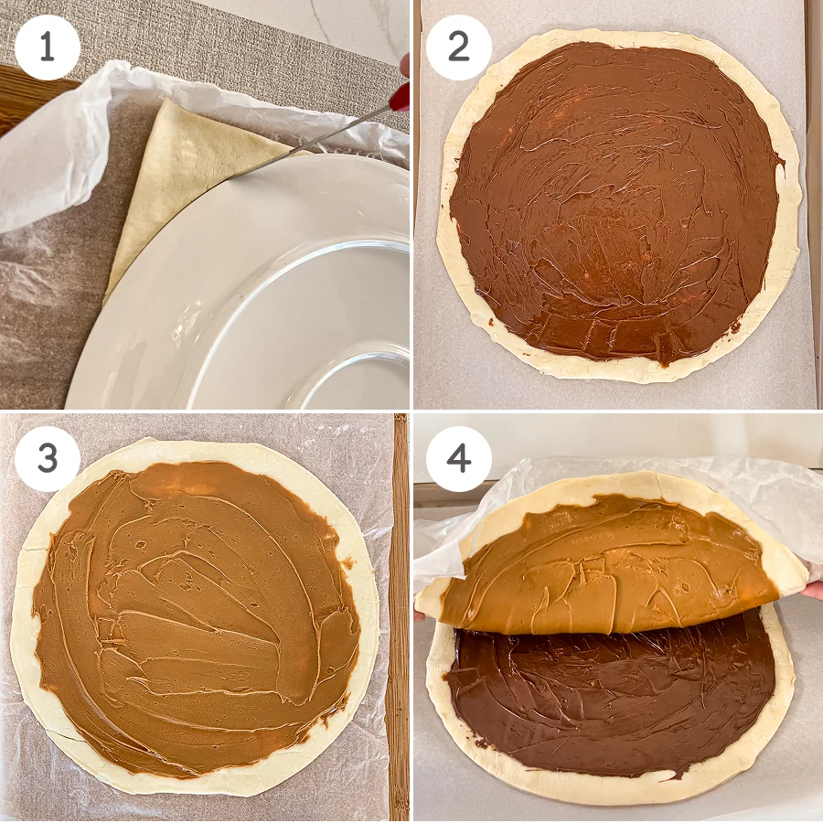 how to make nutella biscoff christmas snowflake