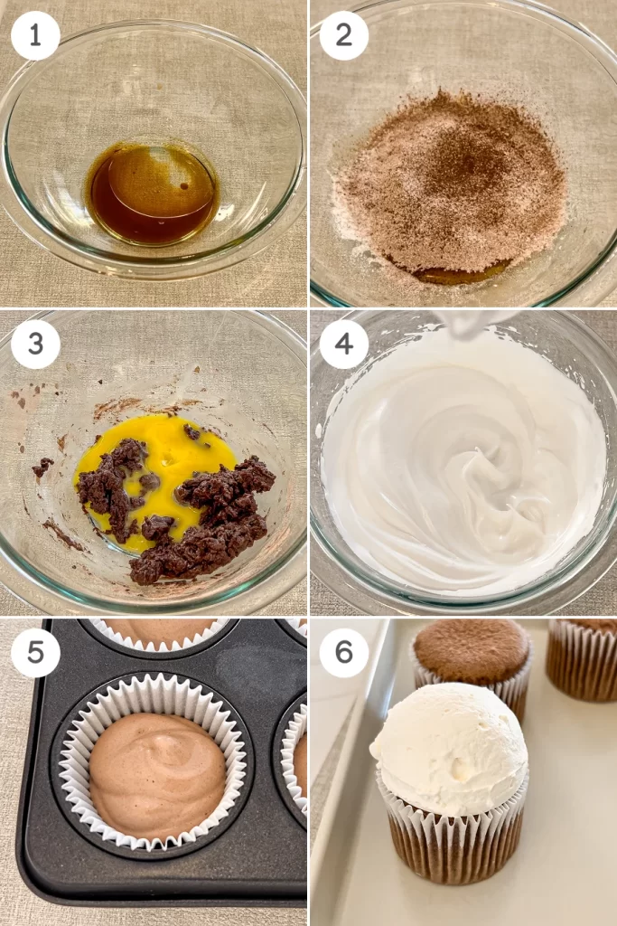 how to make hokkaido mocha cupcakes