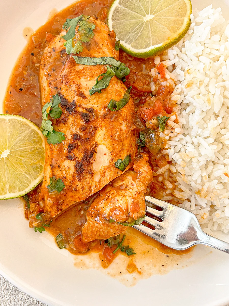 one pan spicy thai lime chicken